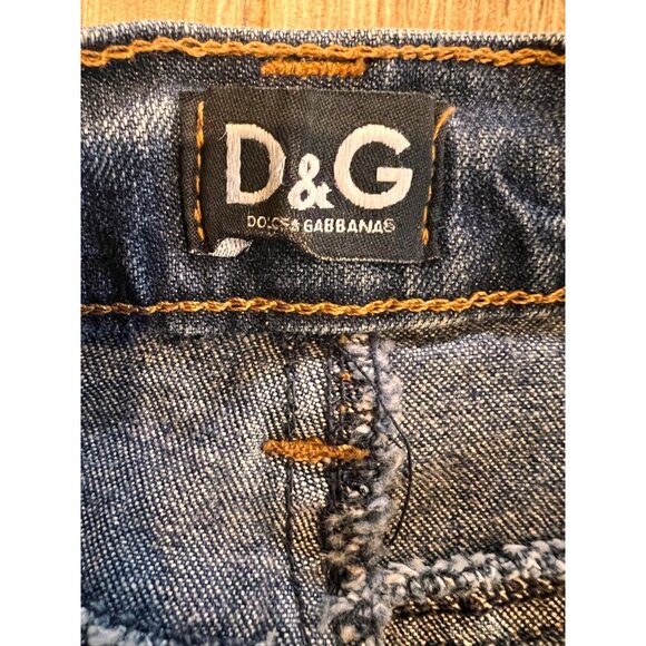 DOLCE & GABBANA DENIM PENCIL SKIRT SIZE 26 - Picture 6 of 13